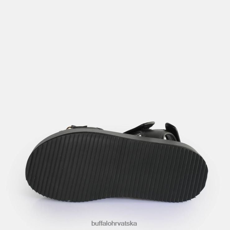 crno Buffalo noa poplun lanac sandale s platformom veganske |sandale TDD6T281